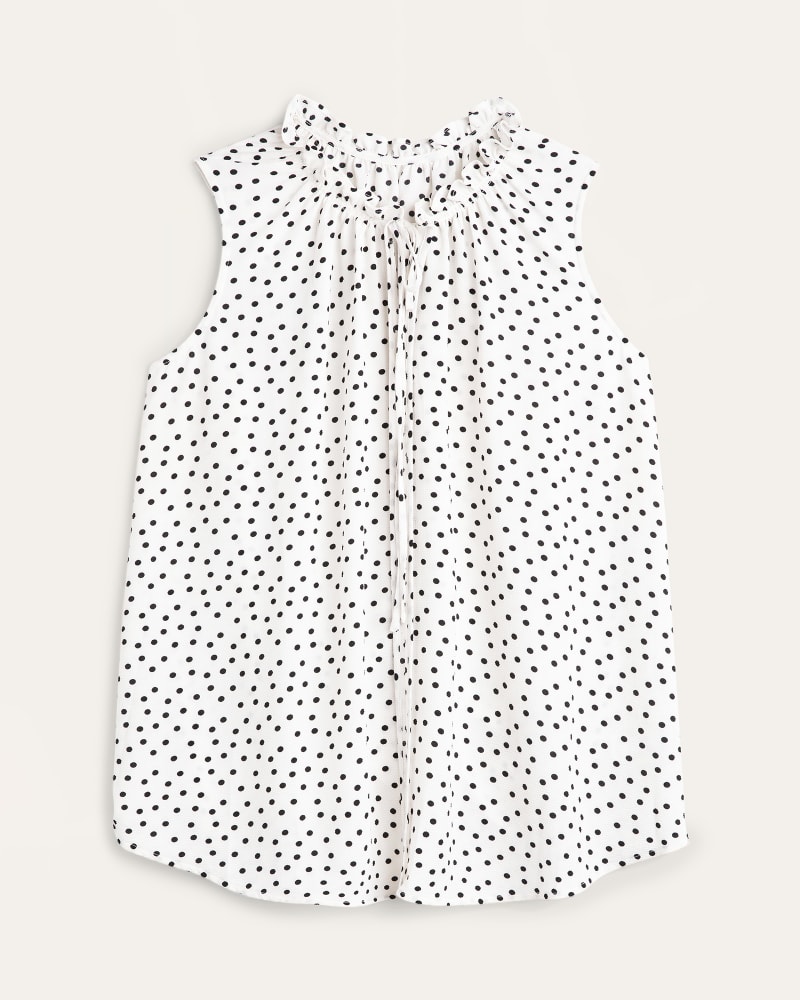 Front of plus size Mira Tie-Neck Blouse by Downing Studio | Dia&Co | dia_product_style_image_id:166648